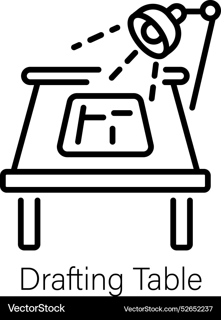 Drafting table Vector Image