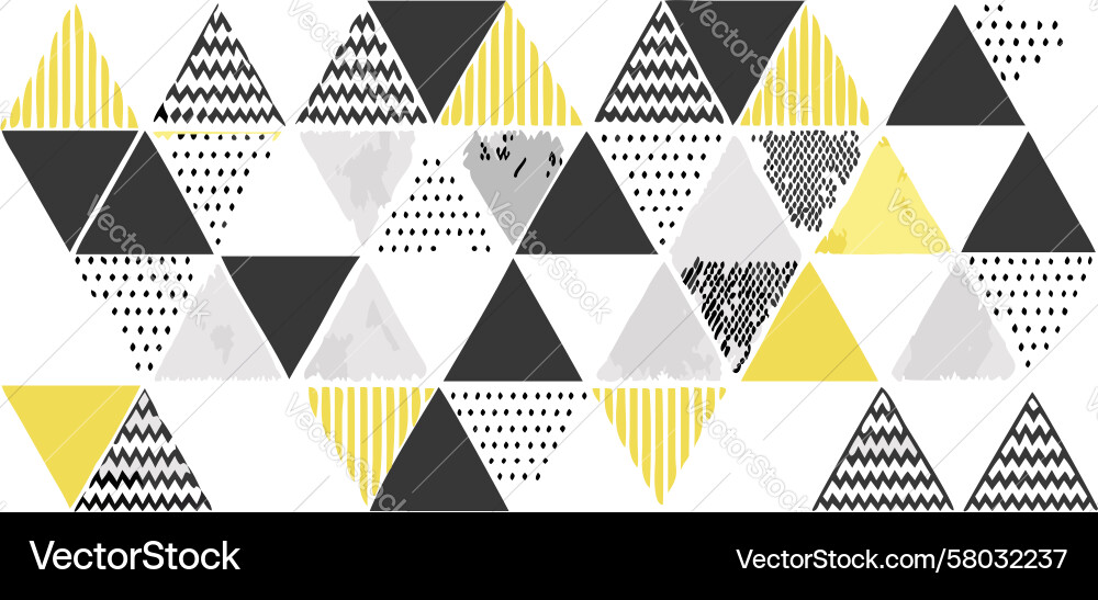 Dynamic Geometric Triangle Pattern Vector Image