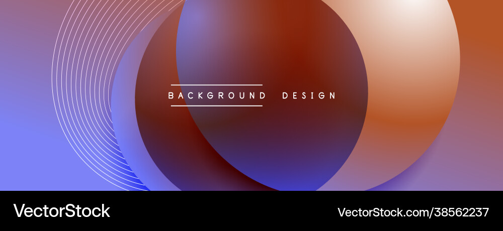 Gradient circles with shadows techno Gradient circles with shadows techno vector image