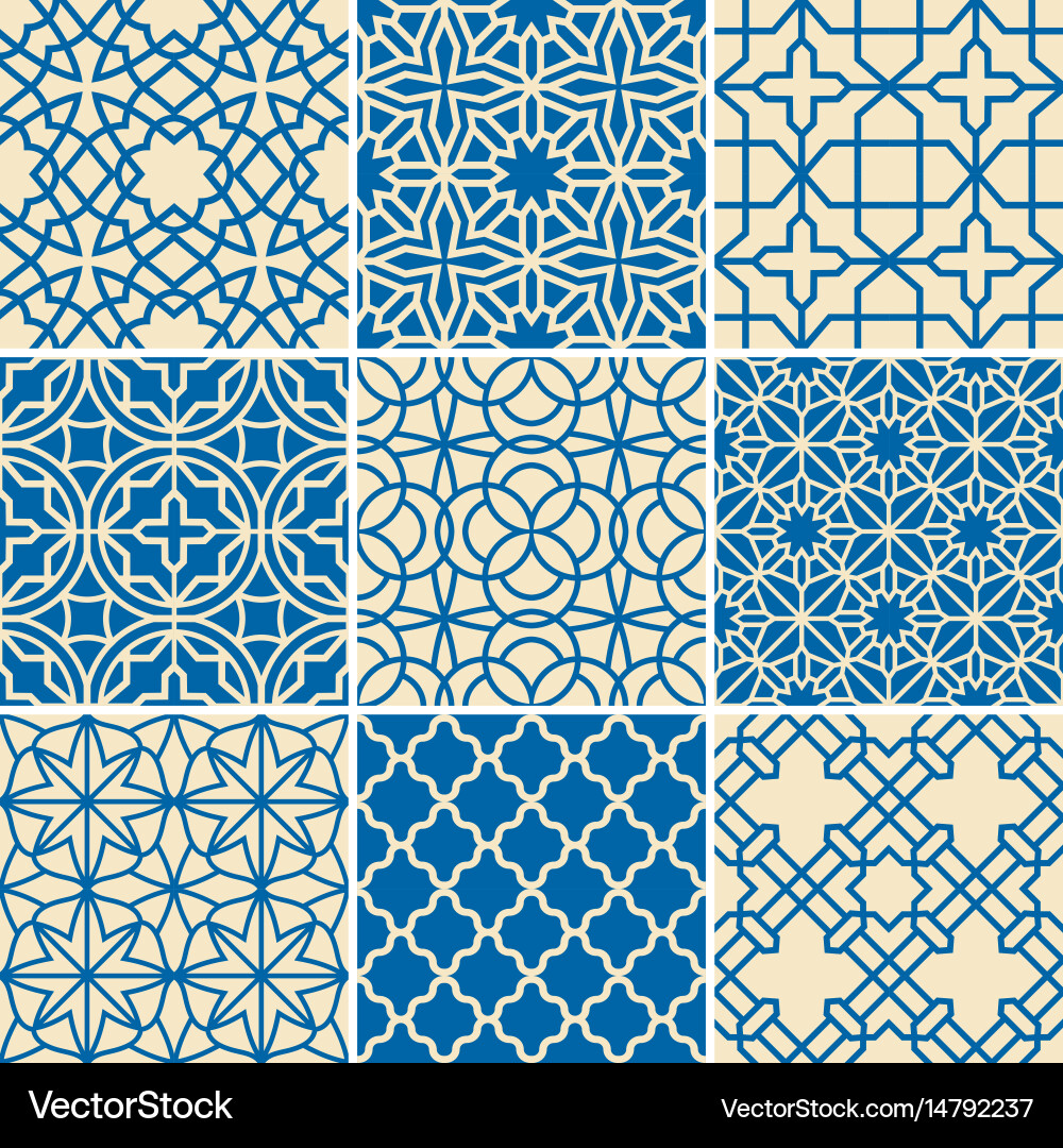 Islamic Seamless Patterns Royalty Free Vector Image