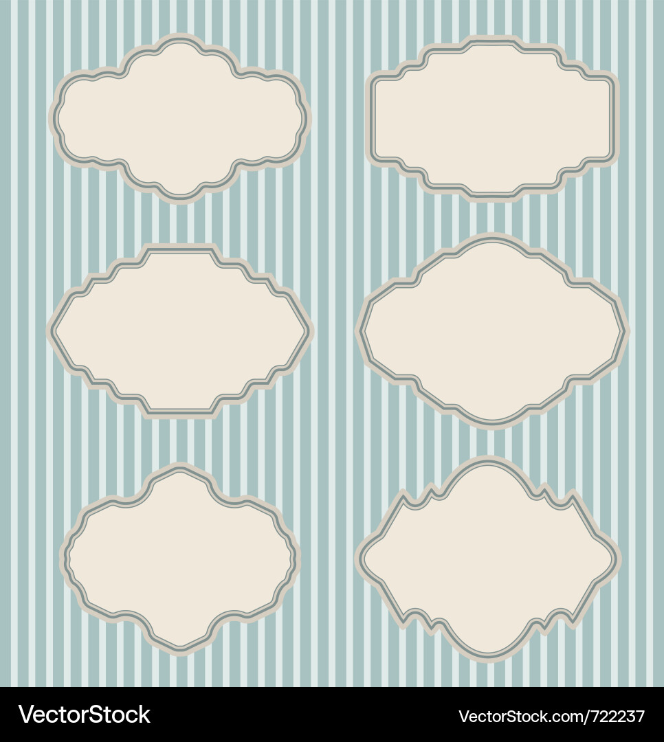 Vintage frames Royalty Free Vector Image - VectorStock
