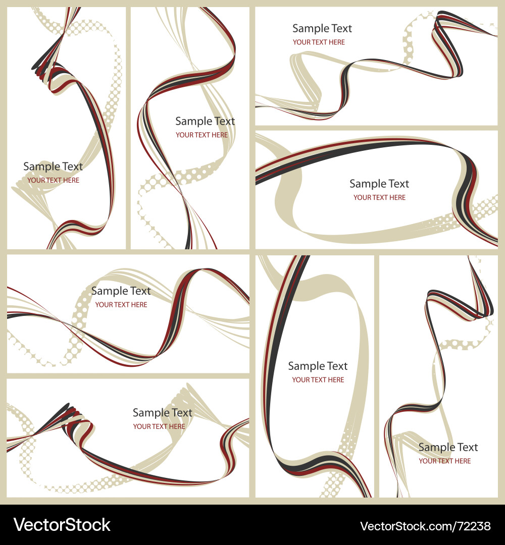 Abstract Card Patterns Vector Image