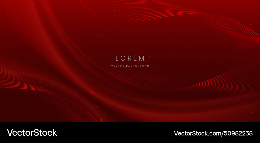 Abstract curved red lines shape on background Abstract curved red lines shape on background Vector Image