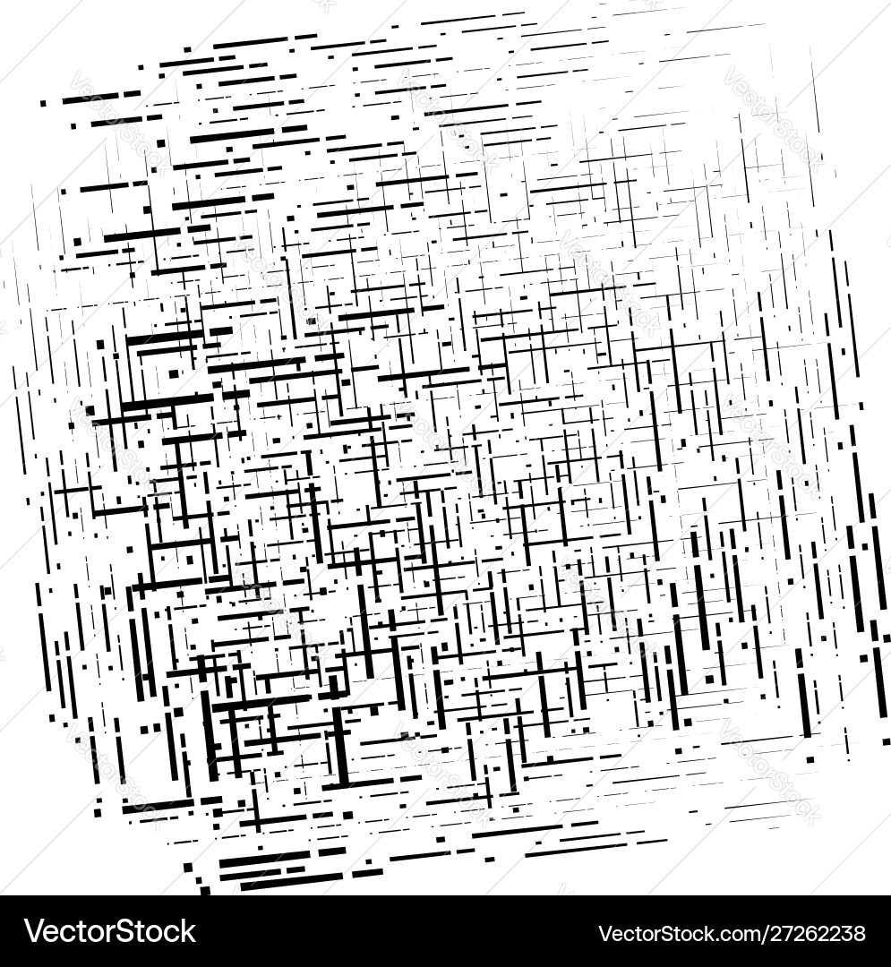 Abstract grid mesh random scatter chunks Vector Image