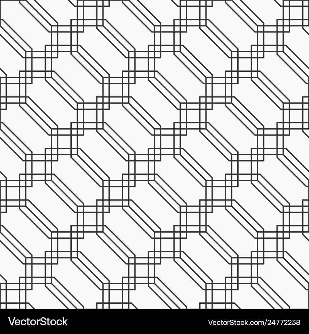 Abstract seamless pattern hexagons and squares Abstract seamless pattern hexagons and squares vector image