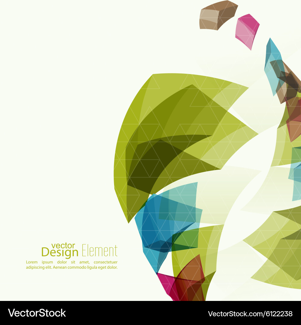 Angular geometric color shape Vector Image