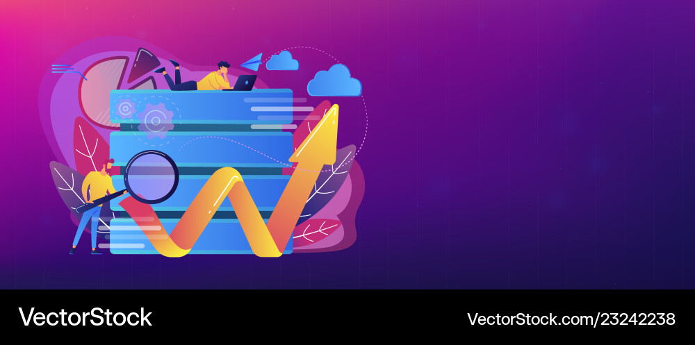 Big data tools header banner Big data tools header banner vector image