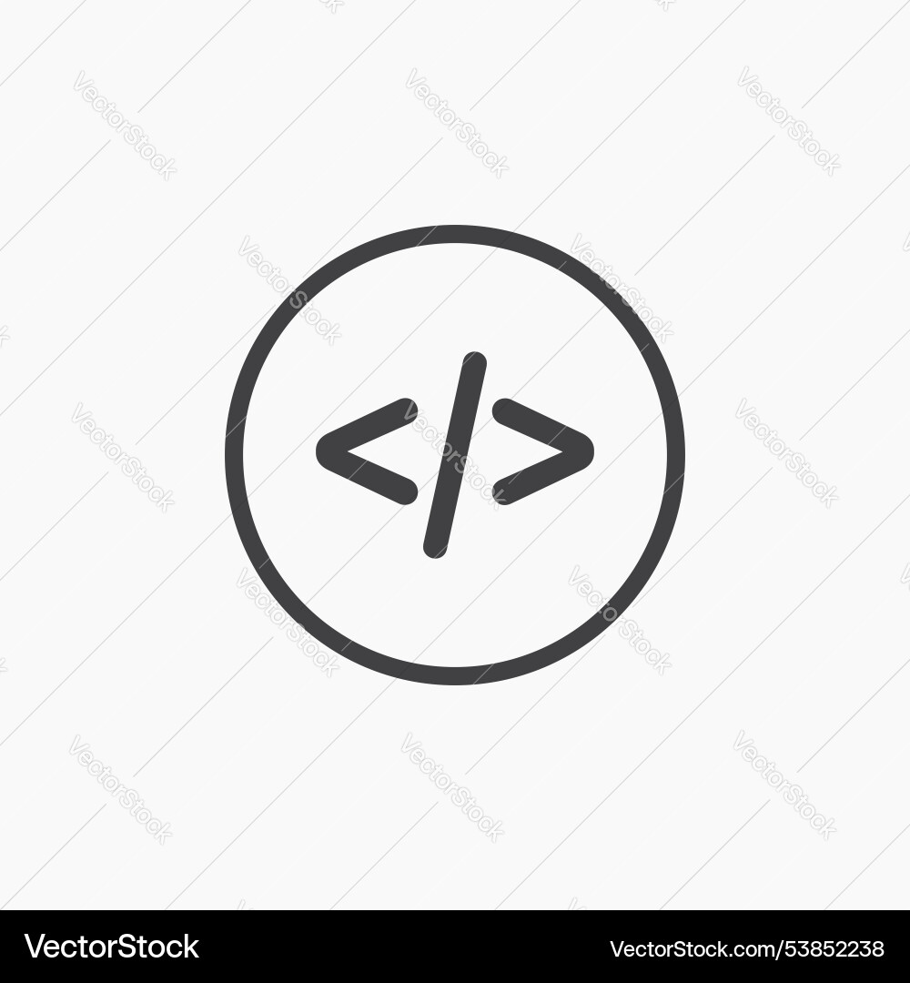 Code icon set Code icon set vector image
