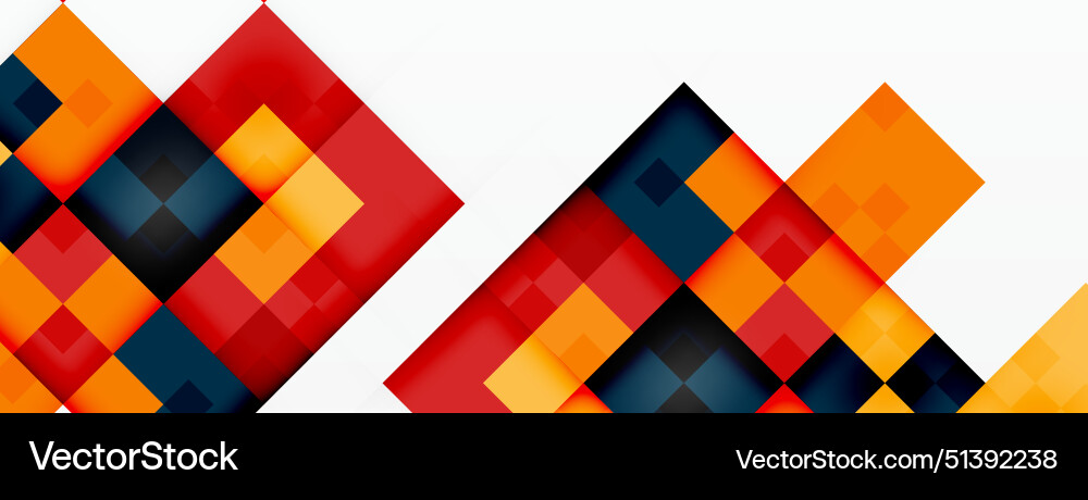 Dynamic colorful squares background Dynamic colorful squares background vector image