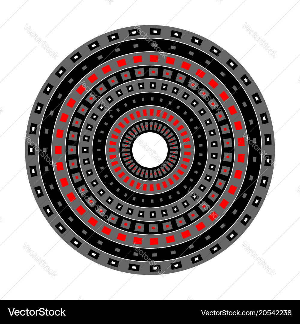 Geometric Circle Pattern vector image