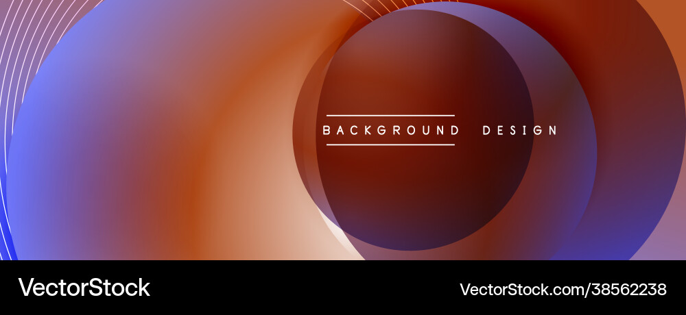 Gradient circles with shadows techno Gradient circles with shadows techno vector image