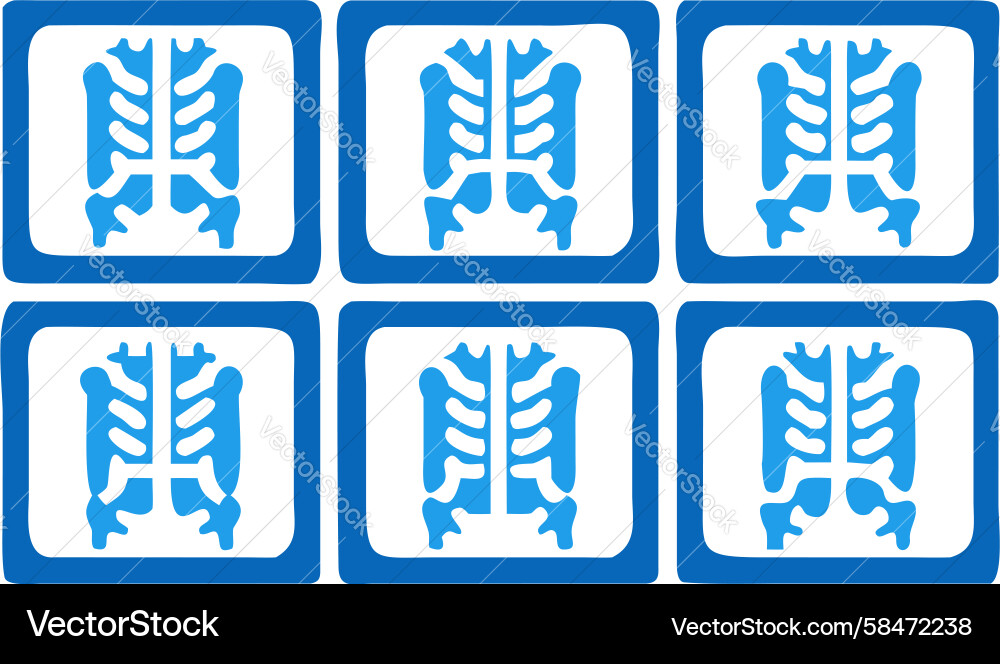 Interlocking Blue Cubes Pattern Vector Image