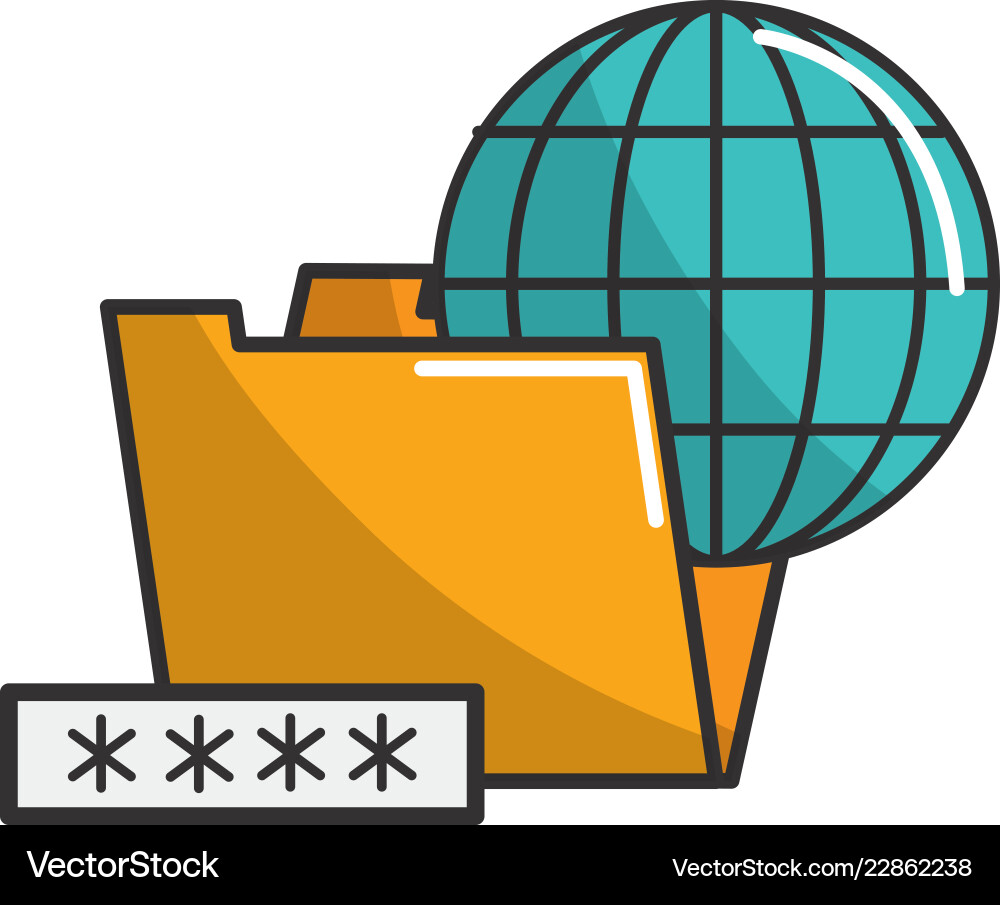 Isolated web hosting design vector image