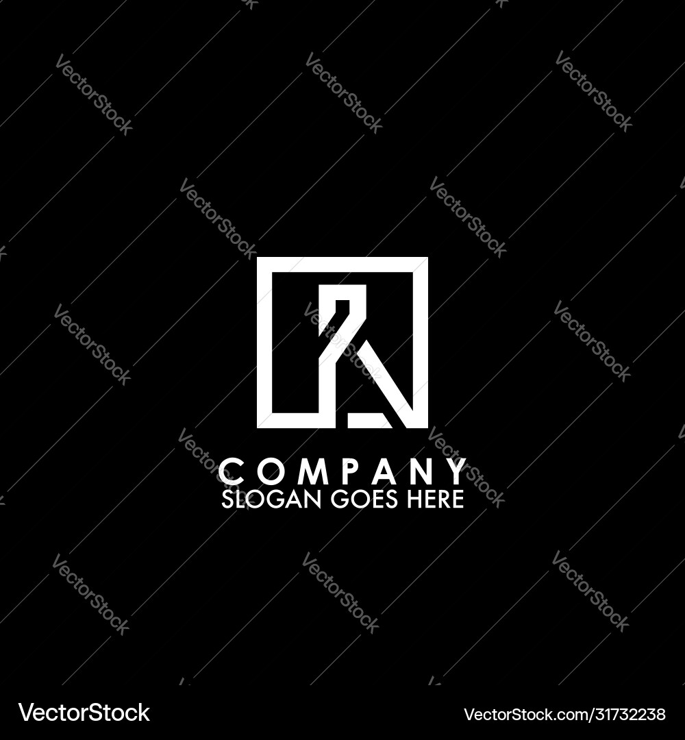 Monogram logo r initial letter looping linked Monogram logo r initial letter looping linked Vector Image