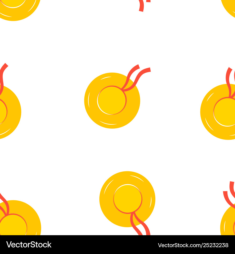 Seamless pattern with beach hats Vector Image