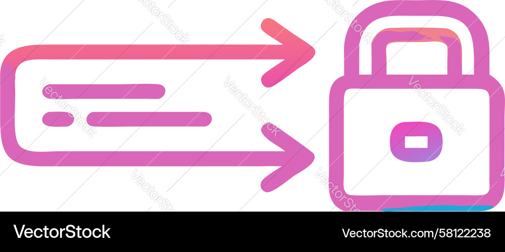 Secure Exit Icon - Session End Vector Image