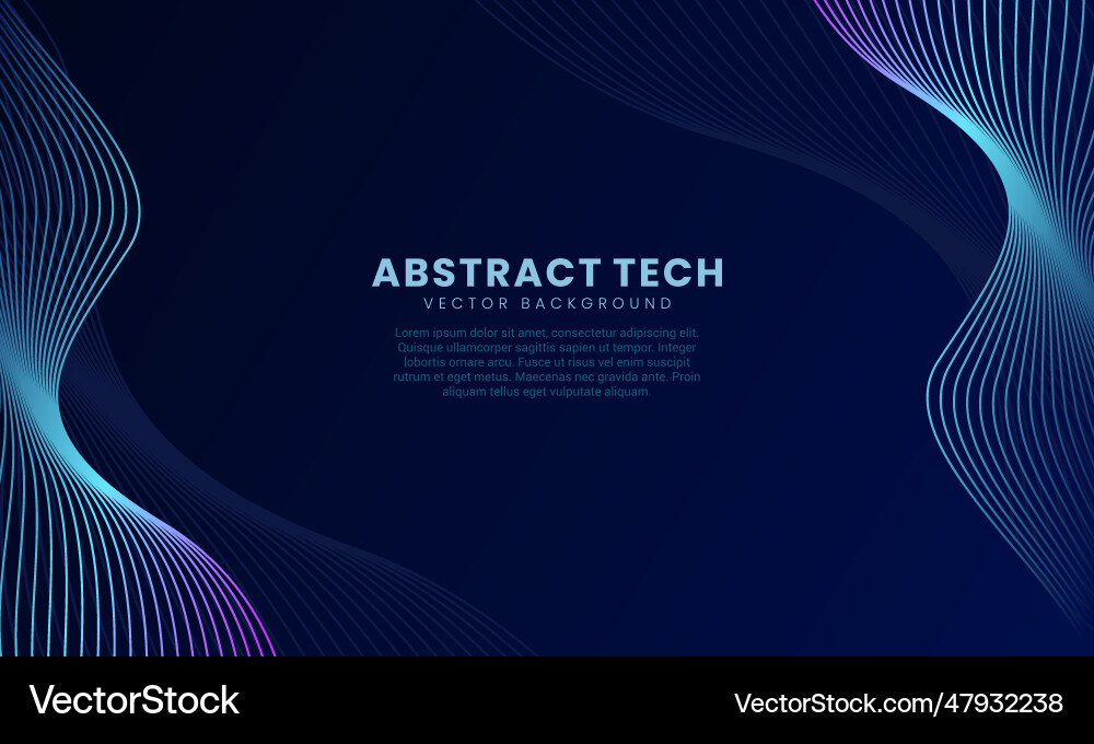 Techno background design template 3 Vector Image