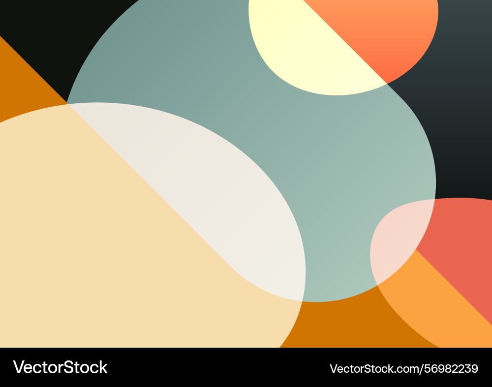Abstract minimalist composition with overlapping Abstract minimalist composition with overlapping vector image