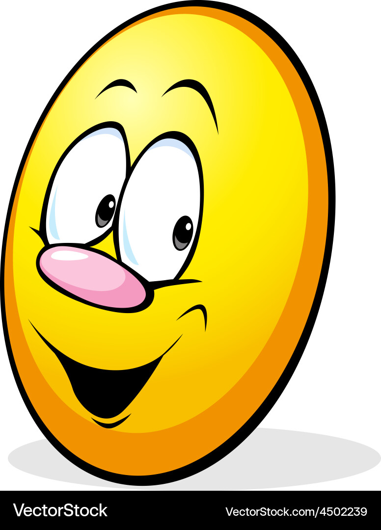 Funny yellow easter egg cartoon – Royalty-Free Vector | VectorStock, image size:776x1080