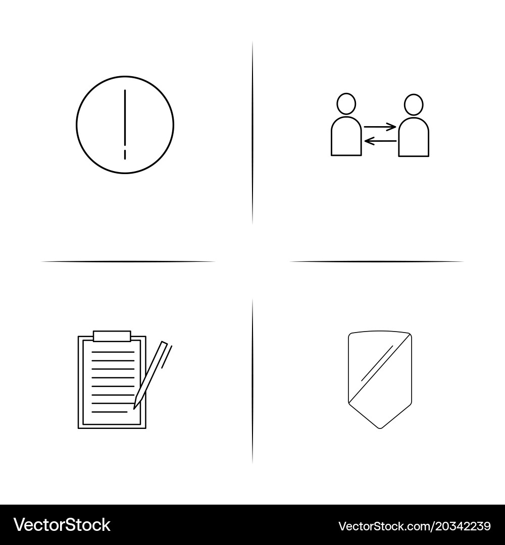 Internet technologies simple linear icon vector image