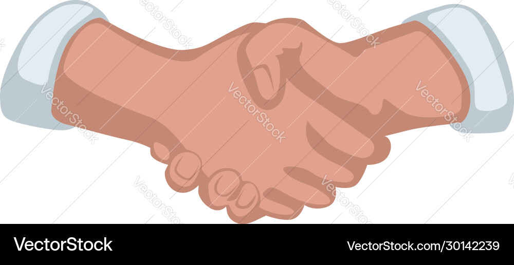Picture hand shake Royalty Free Vector Image - VectorStock