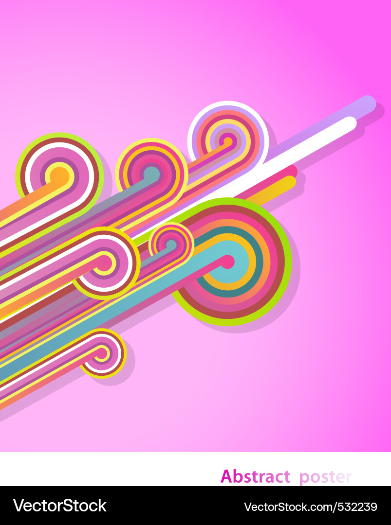 Retro rainbow Vector Image