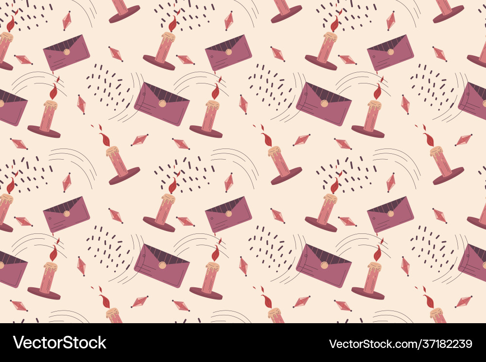 Seamless boho pattern in a minimalistic flat Seamless boho pattern in a minimalistic flat vector image