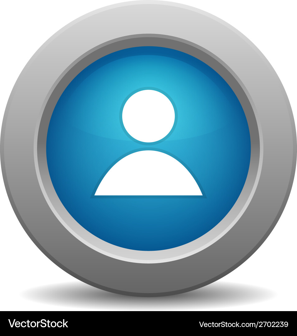 User button for your design vector image