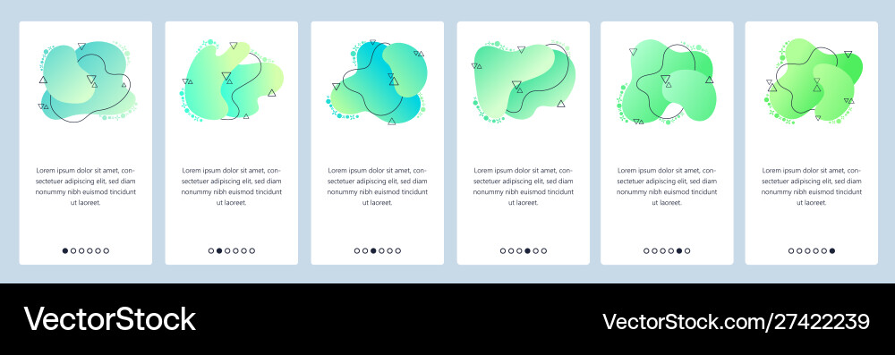 Website and mobile app onboarding screens Website and mobile app onboarding screens vector image