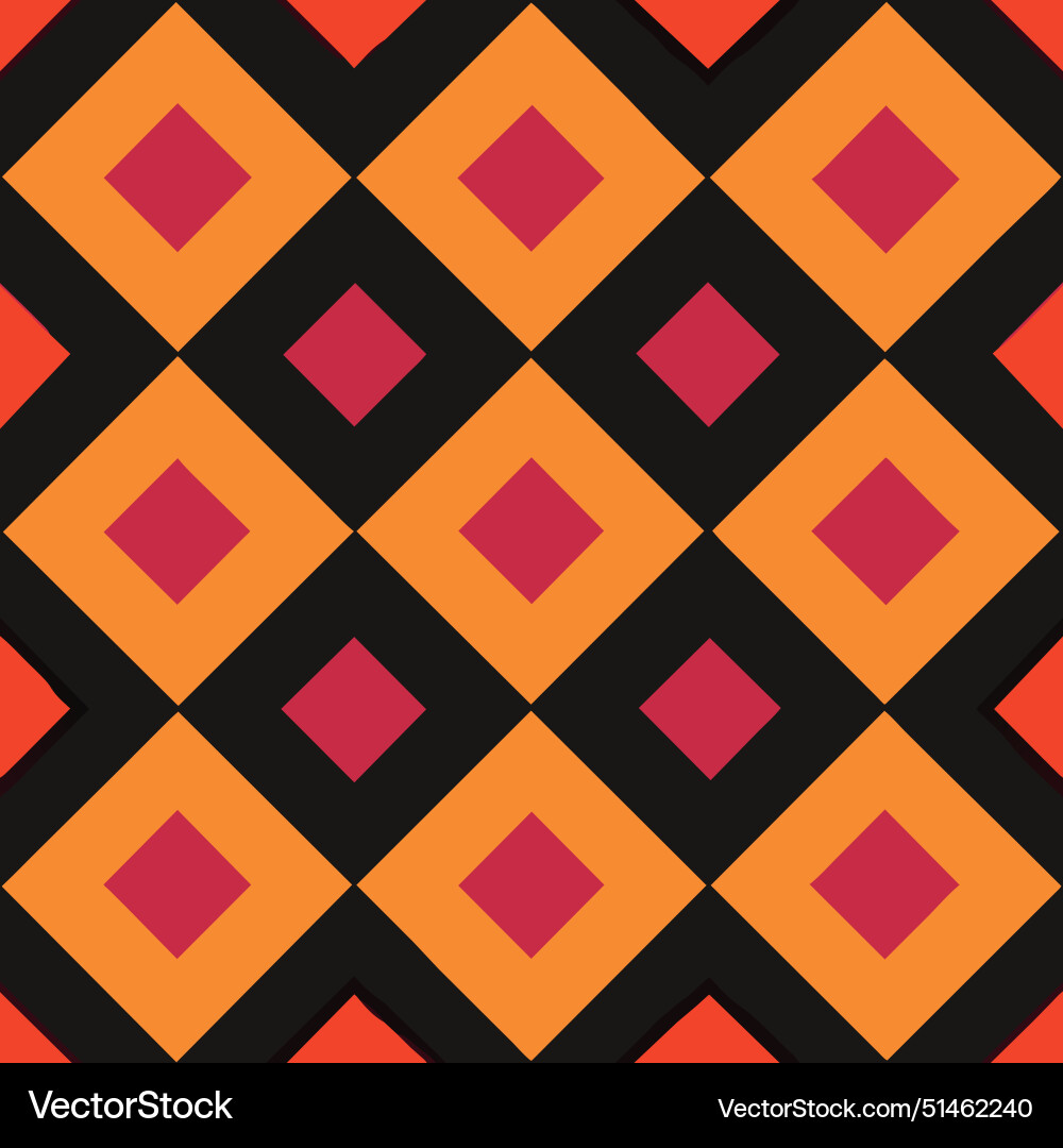 A colorful geometric pattern with diamond shapes Vector Image