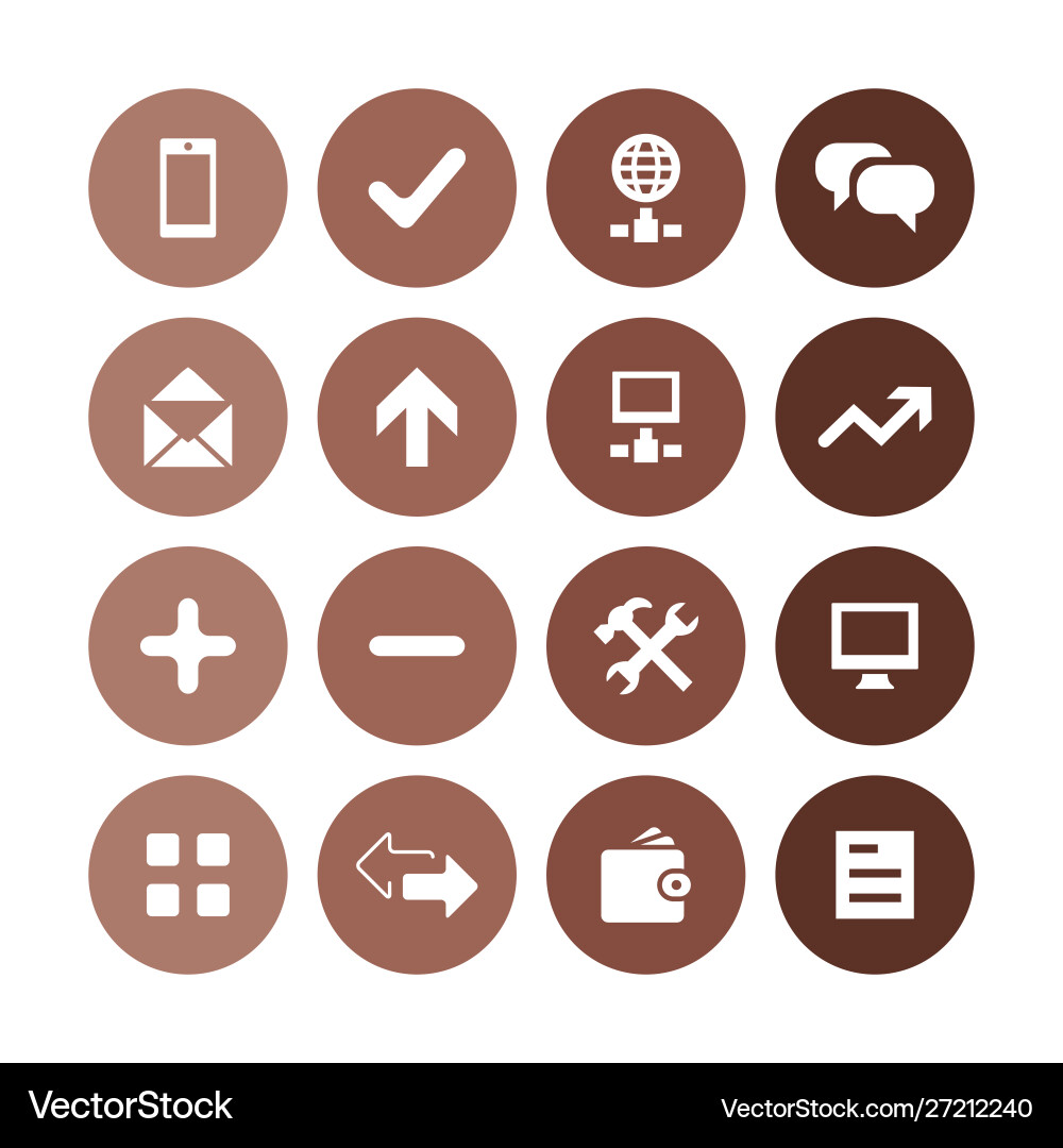 App icons universal set for web and ui Vector Image