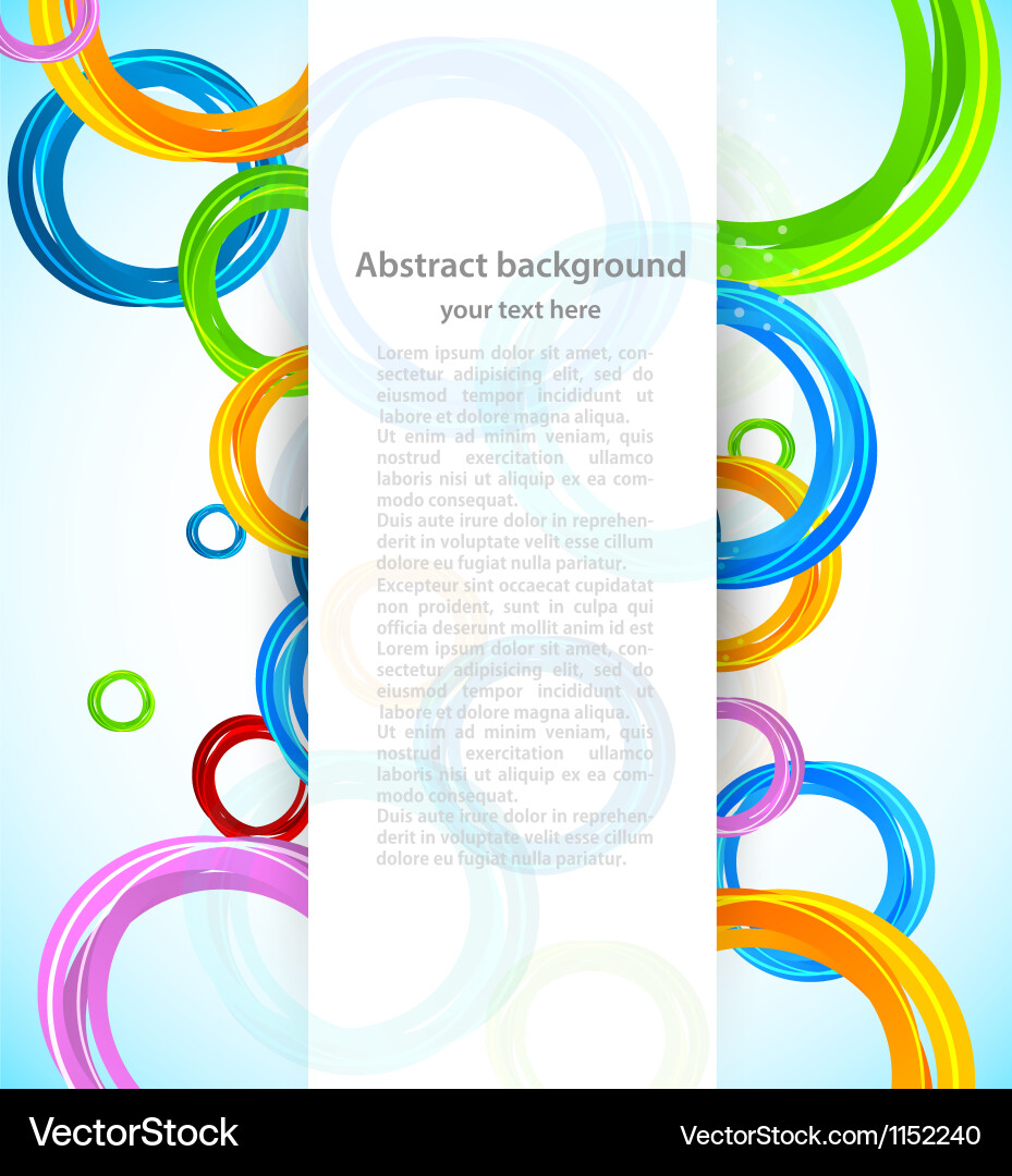 Background with circles vector image