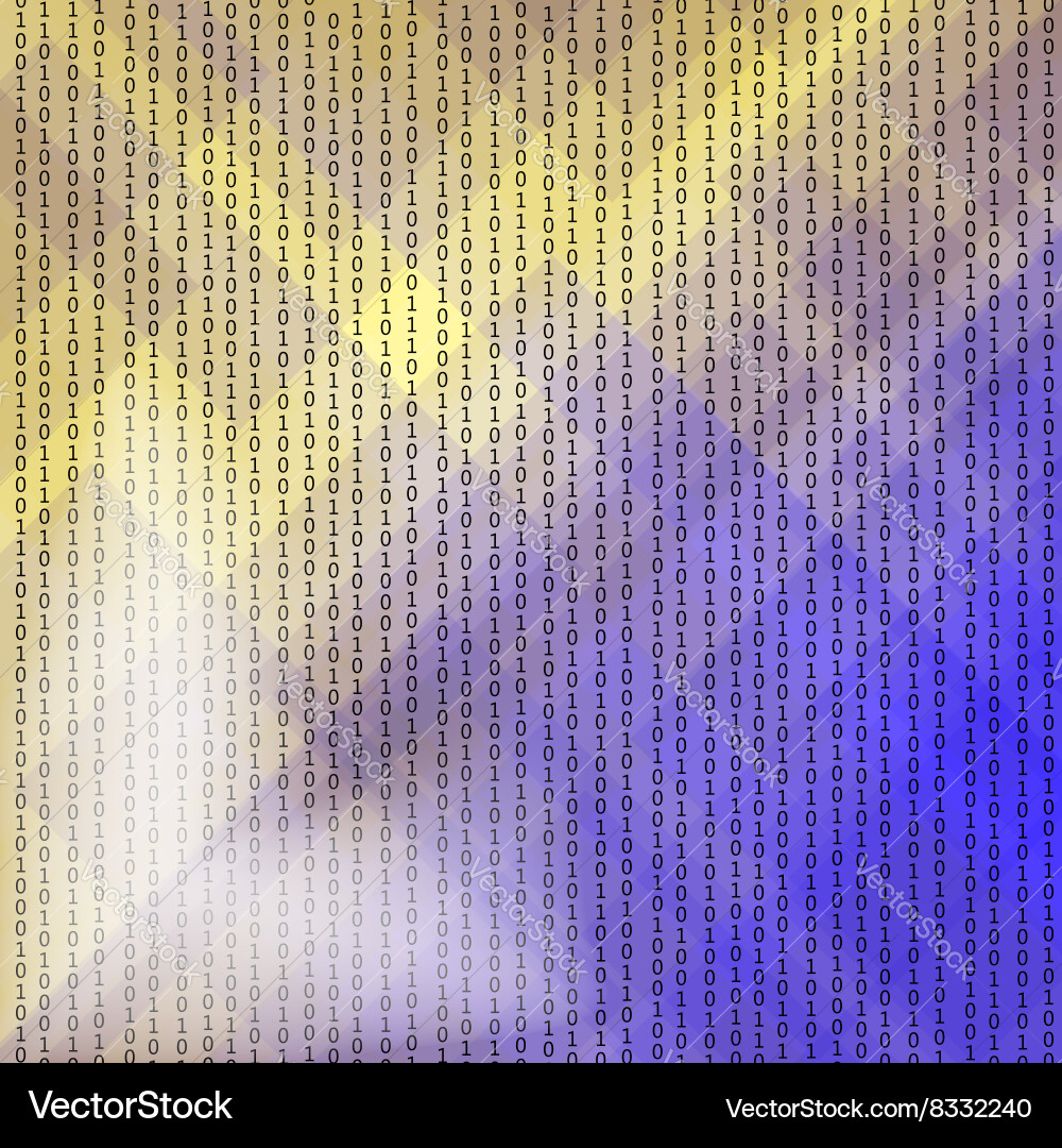 Concept binary code numbers Vector Image