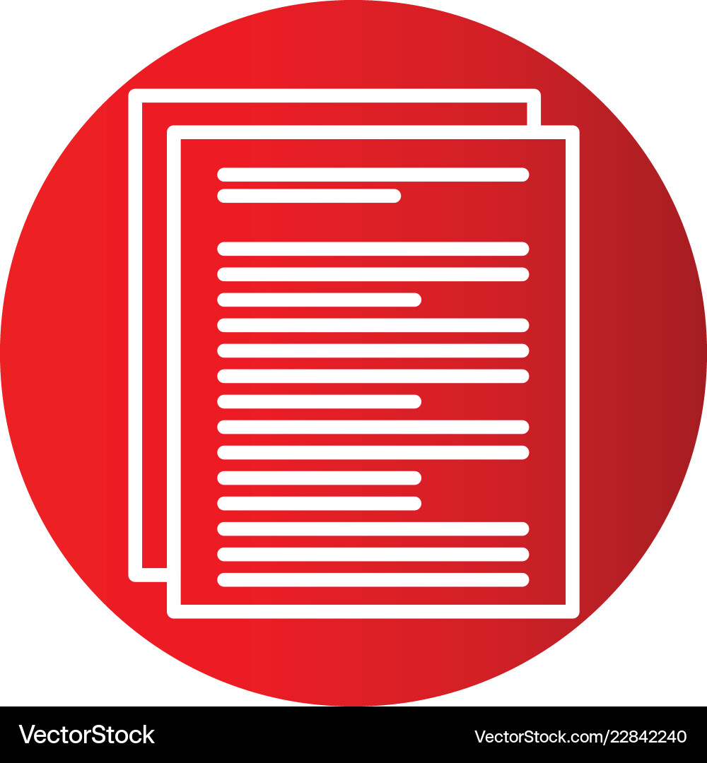 Document icon in creative design with elements Vector Image