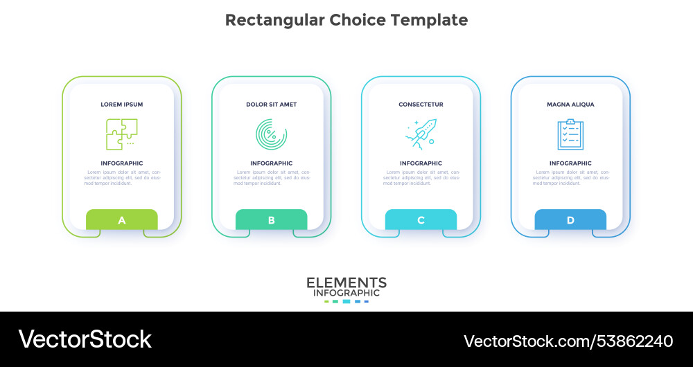 Modern Infographic Chart Template Vector Image