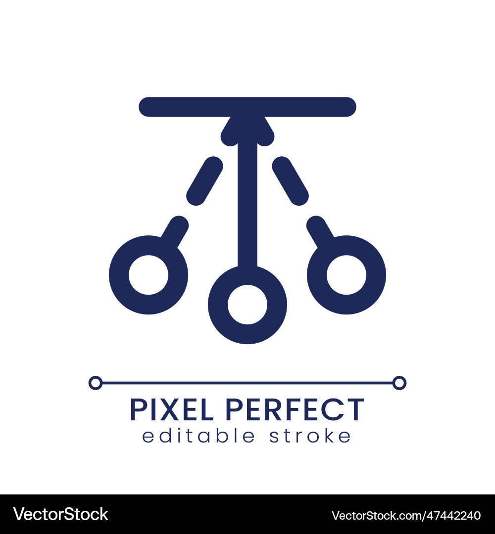Pendulum animation pixel perfect linear ui icon Pendulum animation pixel perfect linear ui icon vector image