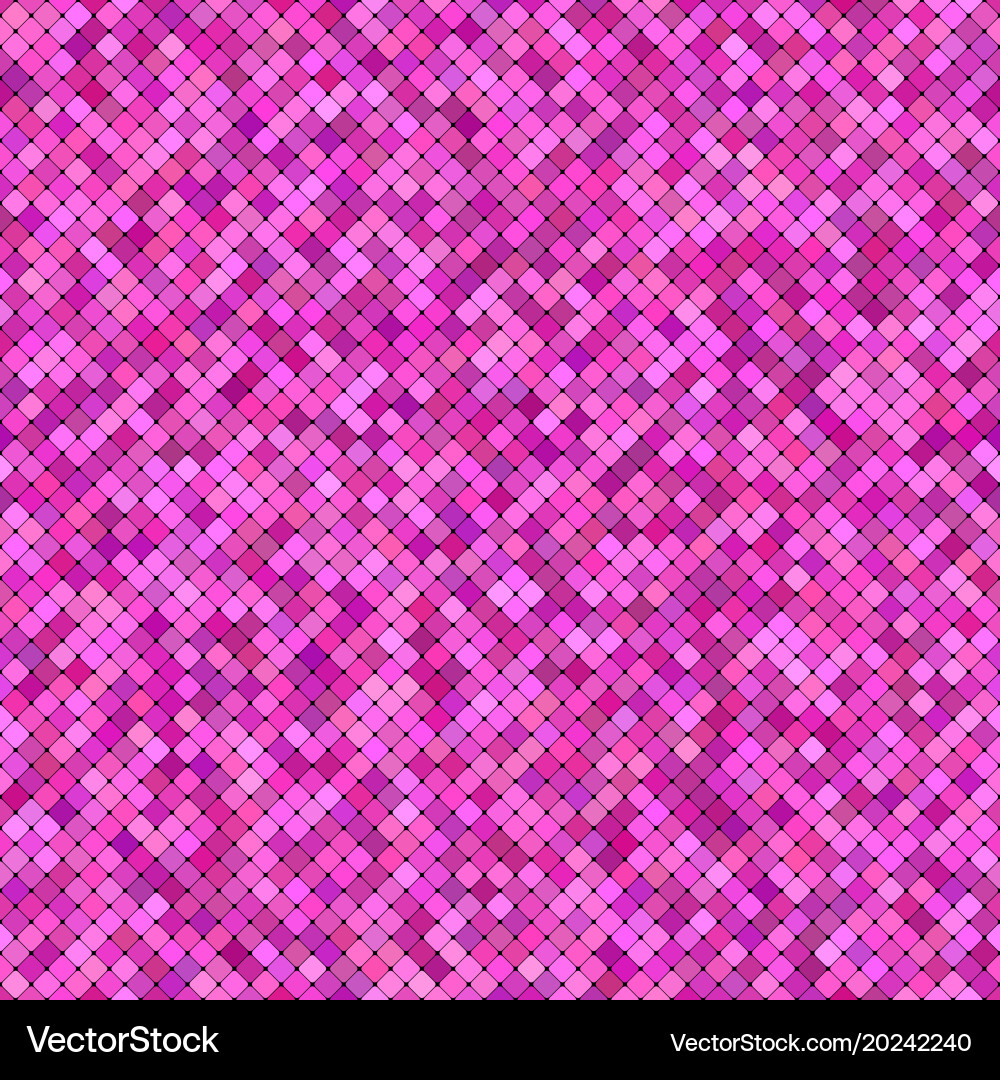 Pink seamless diagonal square pattern background Vector Image