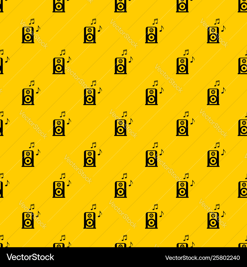 Portable music speacker pattern Portable music speacker pattern vector image