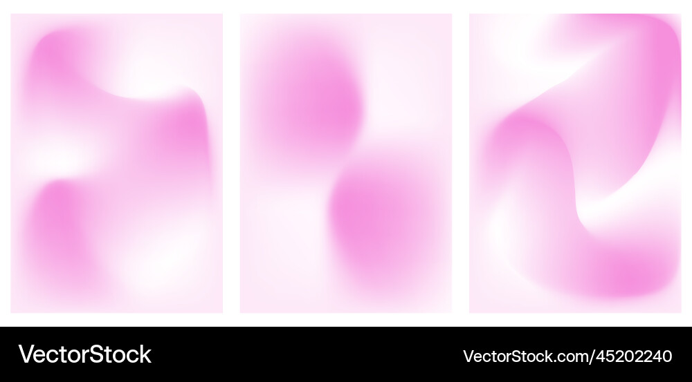 Purple gradient set in y2k style three 00s Purple gradient set in y2k style three 00s vector image