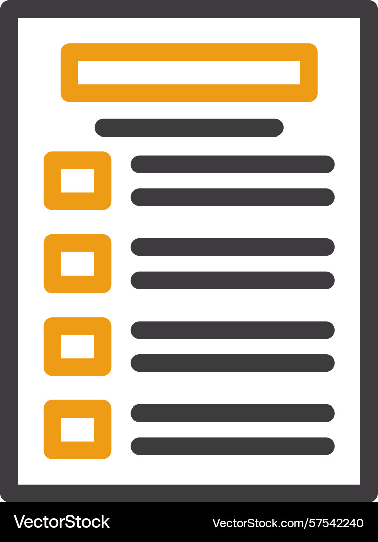 Task list two color icon Vector Image