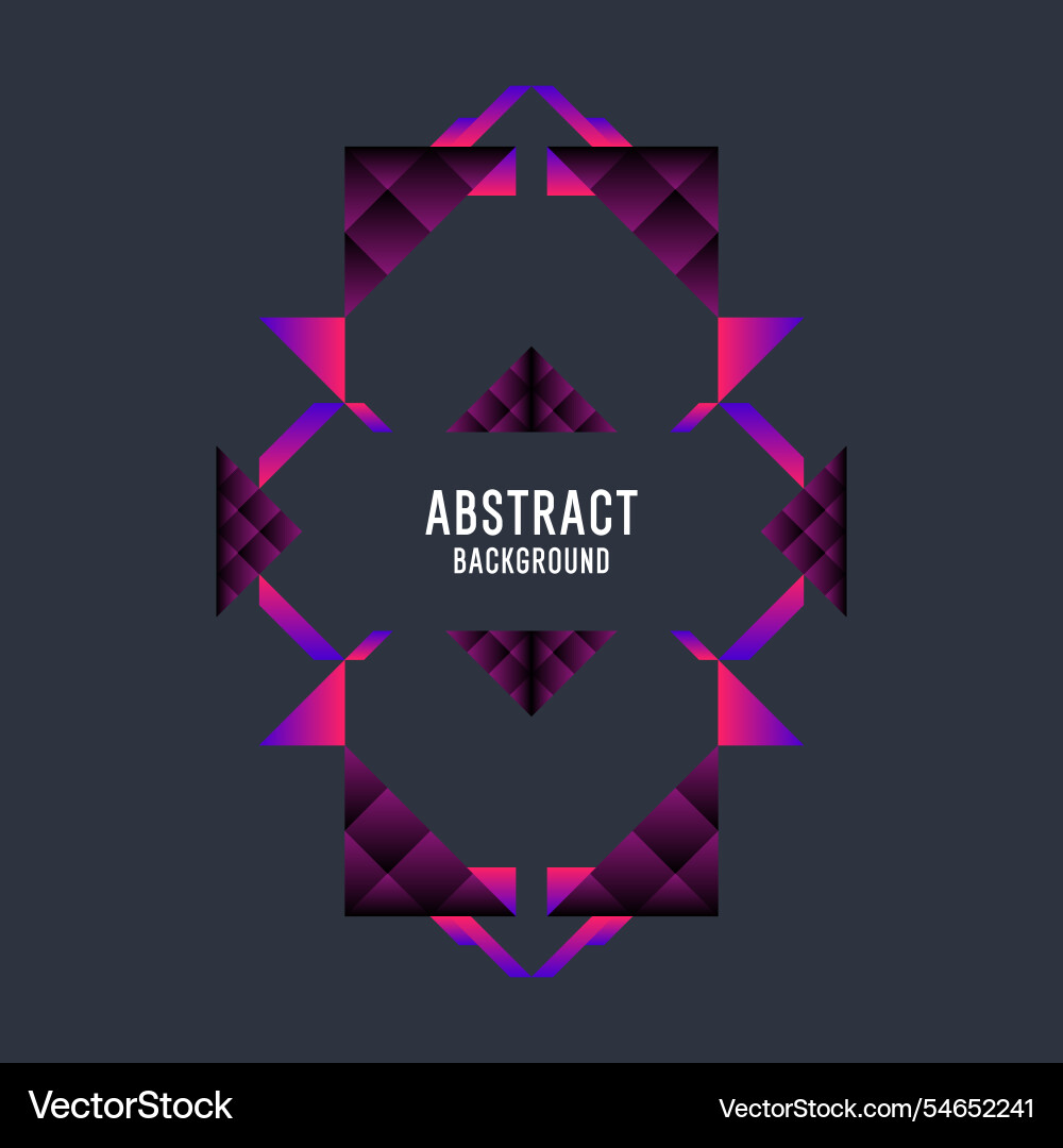 Abstract Triangles Background vector image