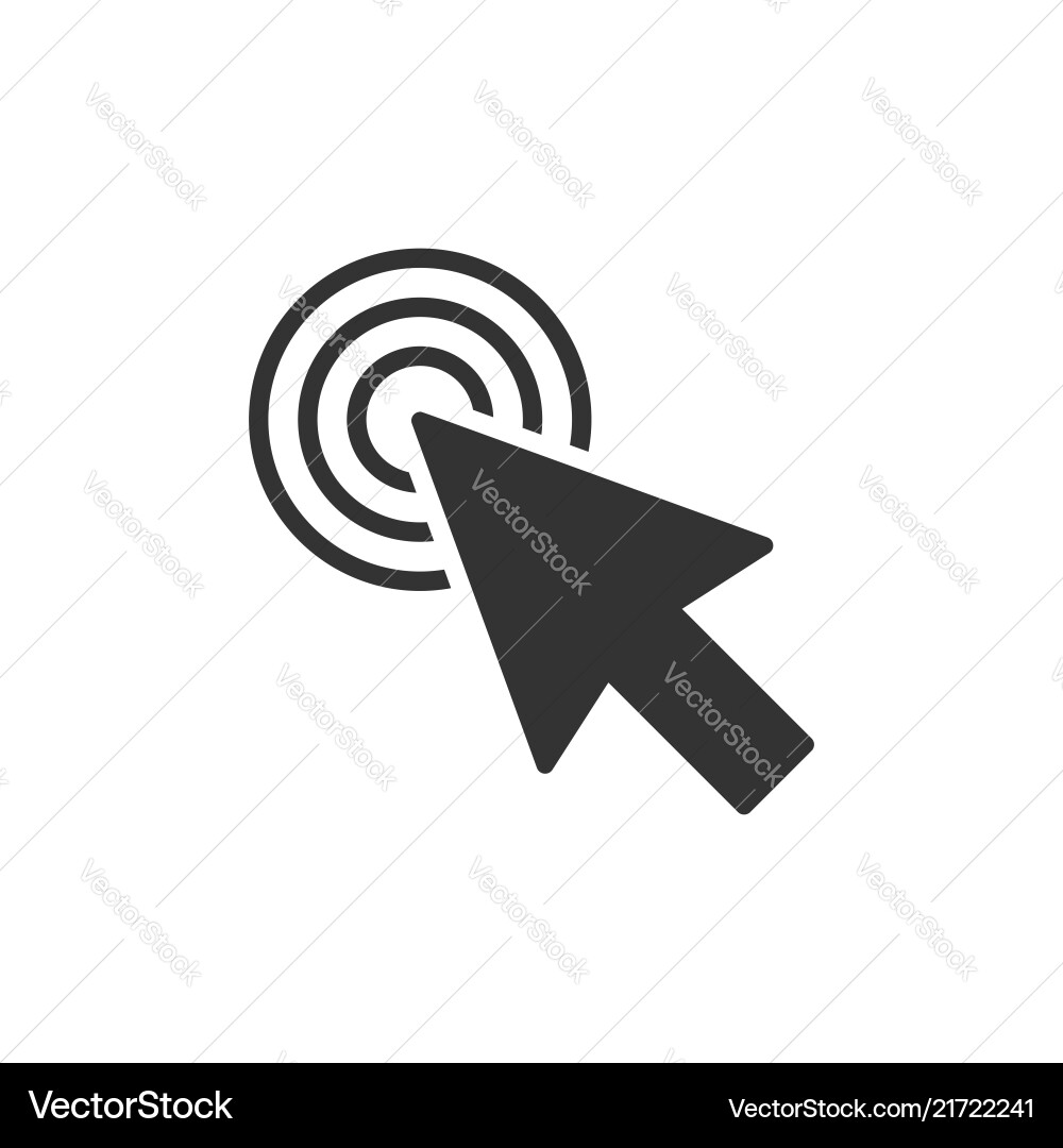 Computer mouse cursor icon in flat style arrow Computer mouse cursor icon in flat style arrow vector image