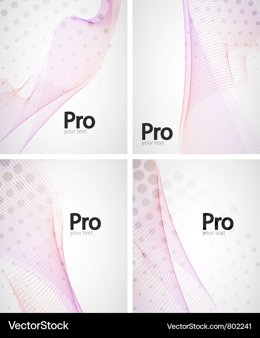 Fluid Wave Patterns vector image