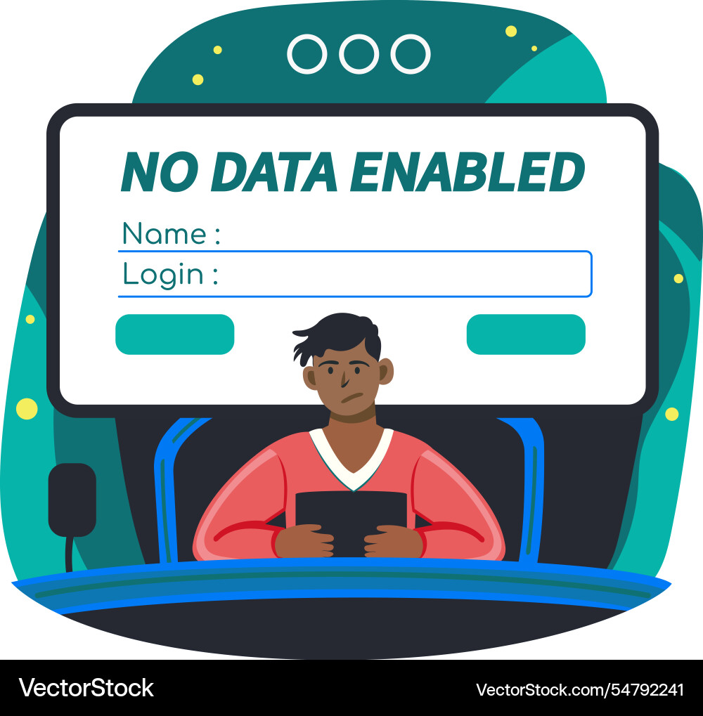 Login dashboard Royalty Free Vector Image - VectorStock