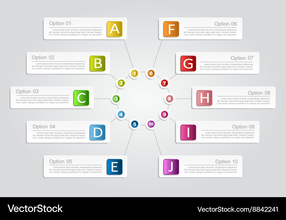 Modern Data Presentation Template Vector Image