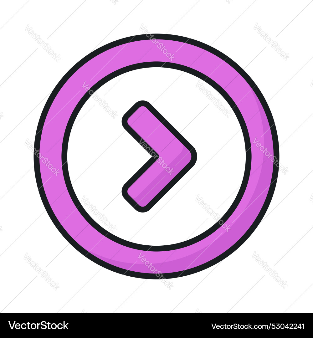 Next forward button design vector image