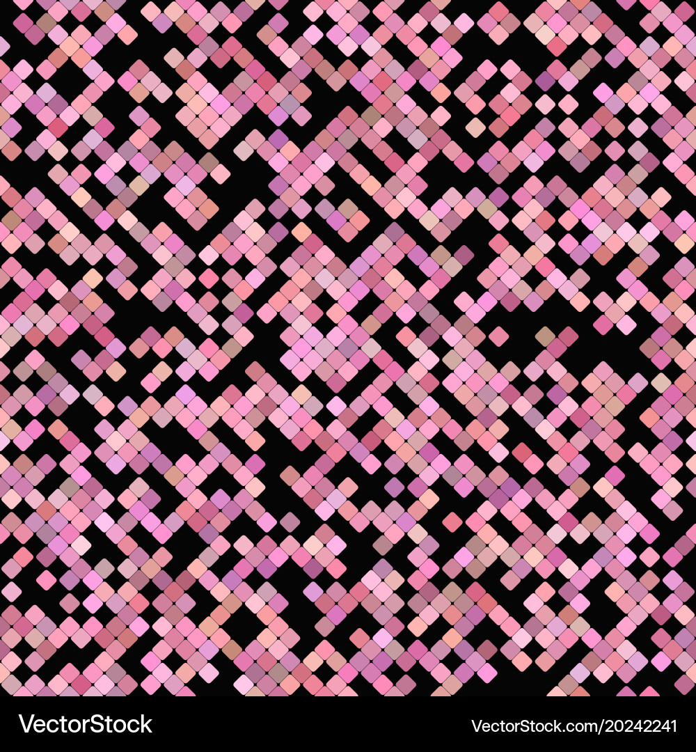 Pink seamless diagonal square pattern background vector image