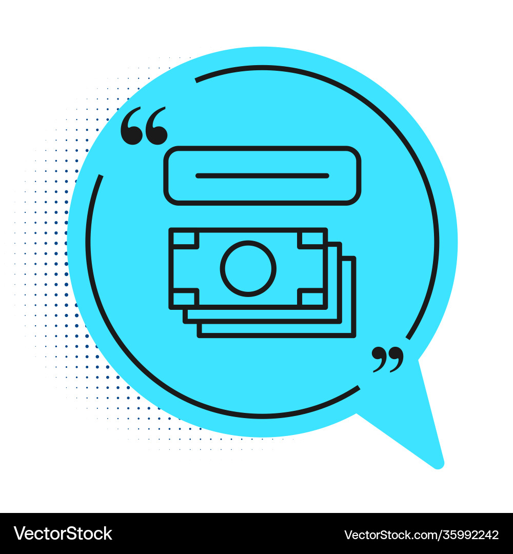Black line atm - automated teller machine Black line atm - automated teller machine vector image