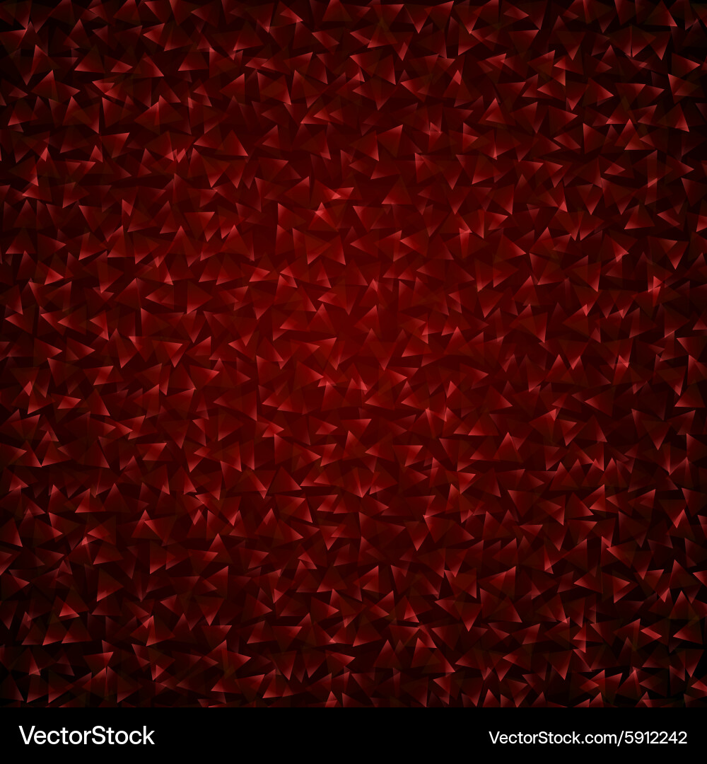 Dark Red Abstract Triangle Background vector image