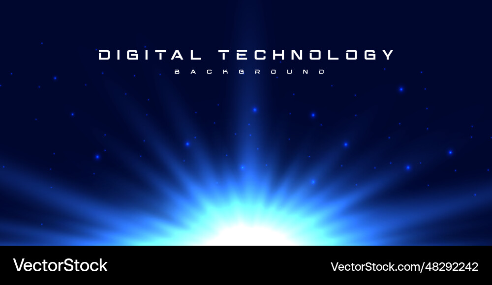 Digital Speed Connection - Blue Tech Vector Image